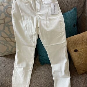 Athleta White Skinny Jeans Classic Style